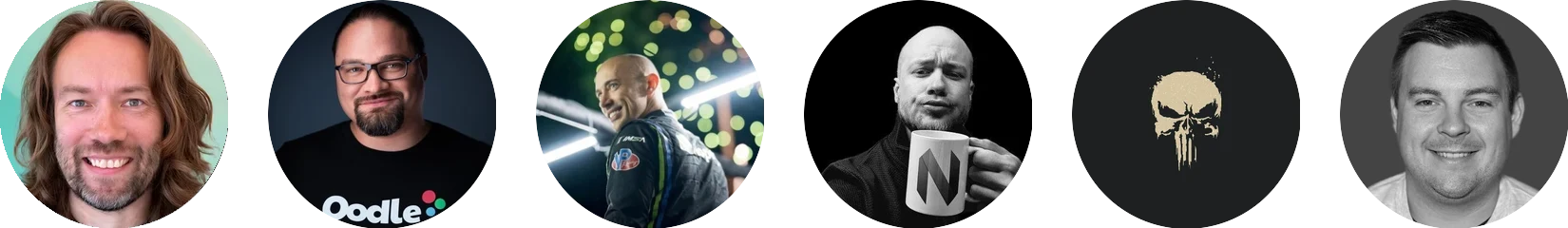 DHH, Ryan Hughes, Tobi Lütke, Bjarne Øverli, HANCORE un Spencer Bull